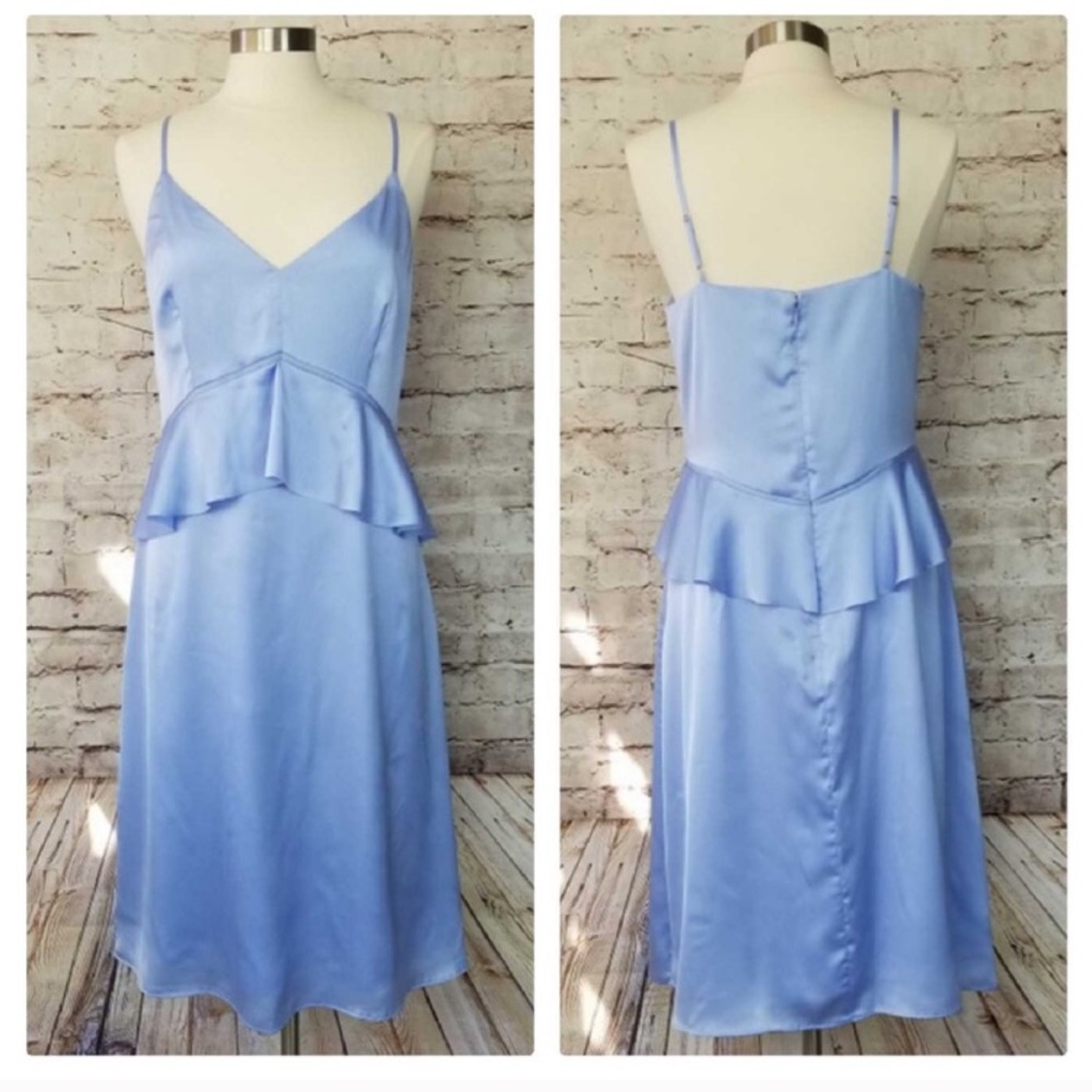 Banana Republic Blue Cocktail Wedding Peplum Dress